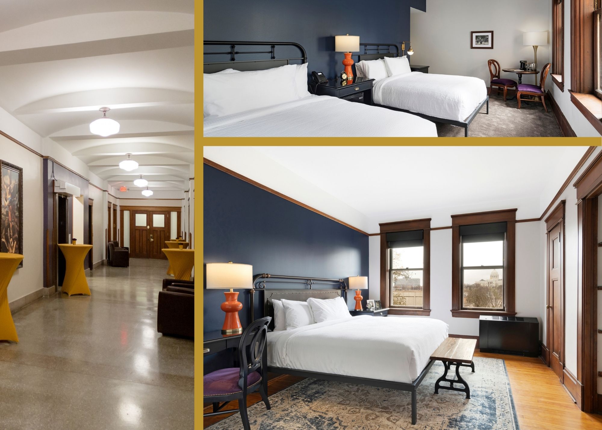 3rd through 6th floor hotel room buyout at Celeste of St Paul Hotel + Bar in Downtown St Paul MN